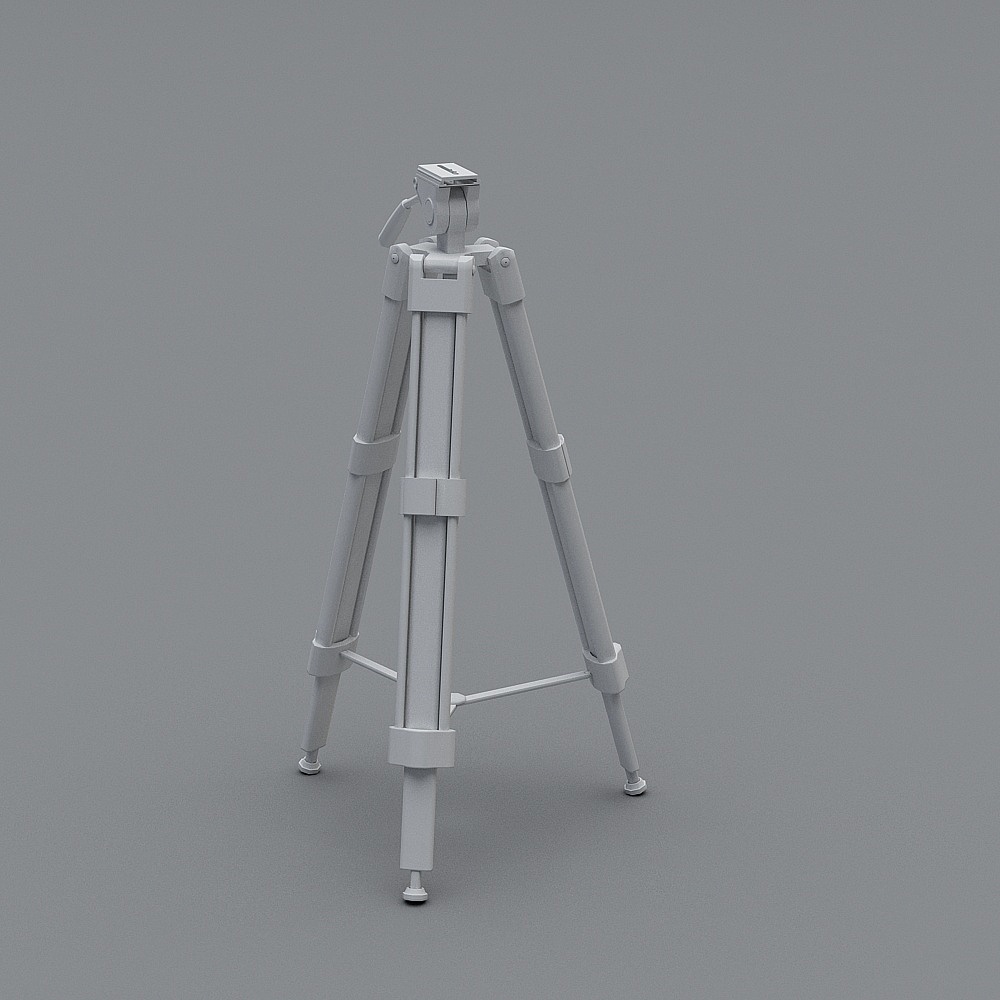 Low Poly Camera Tripod 3D model