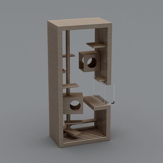 City Window - Unique Low-Poly 3D Model