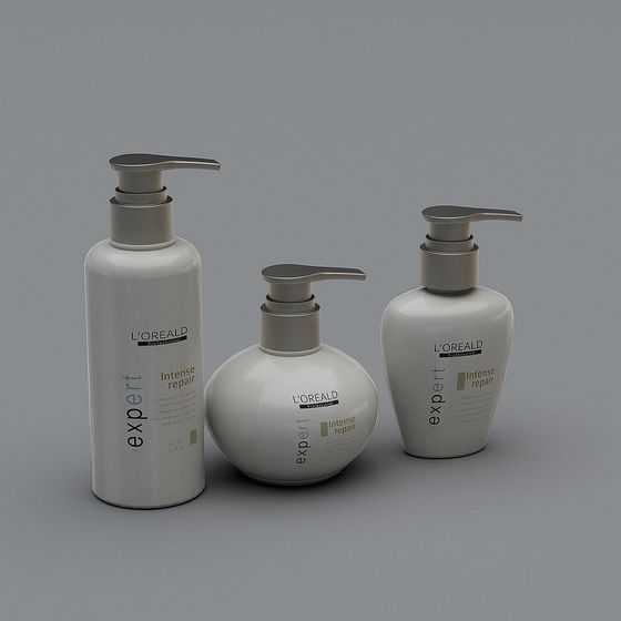 L'Oréal Expert Intense Repair Shampoo Bottle 3D Model