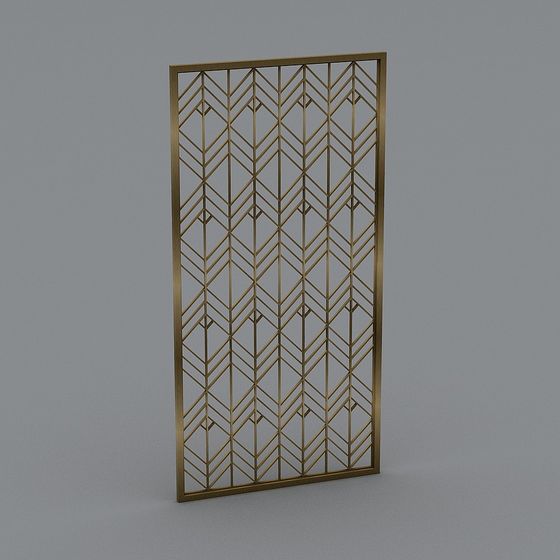 Art Deco Screen 3D model
