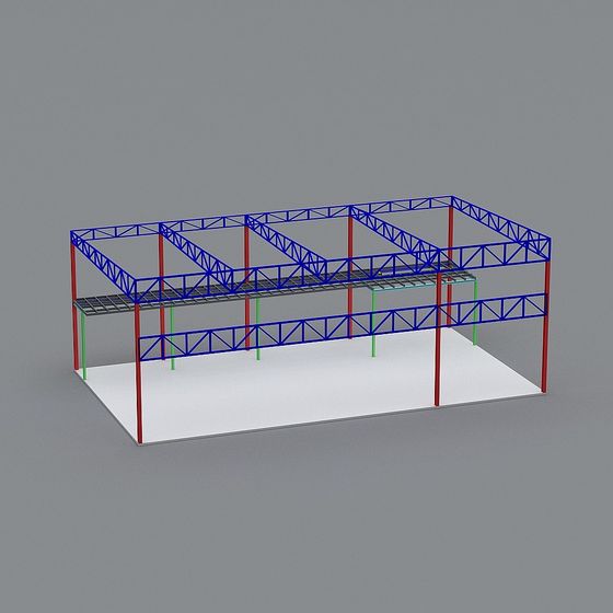 Industrial Framework 3D Model