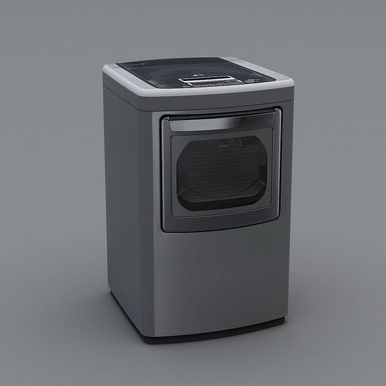 Sleek Washing Machine 3D Model for Modern Interiors