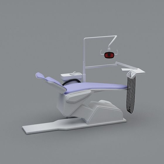 Modern Dental Chair Low-Poly 3D Model