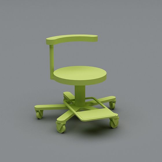 Lime Swivel Chair 3D model