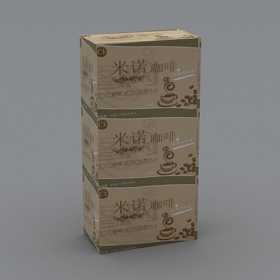 Elegant Minos Coffee Packaging Box 3D model