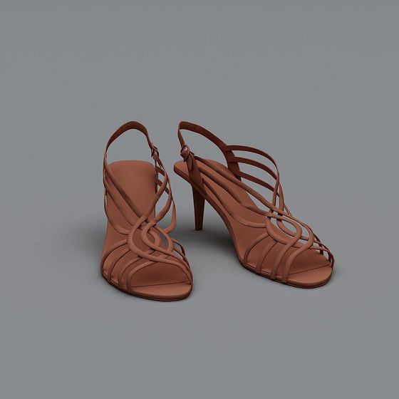 Elegant High Heels 3D model for Modern Design