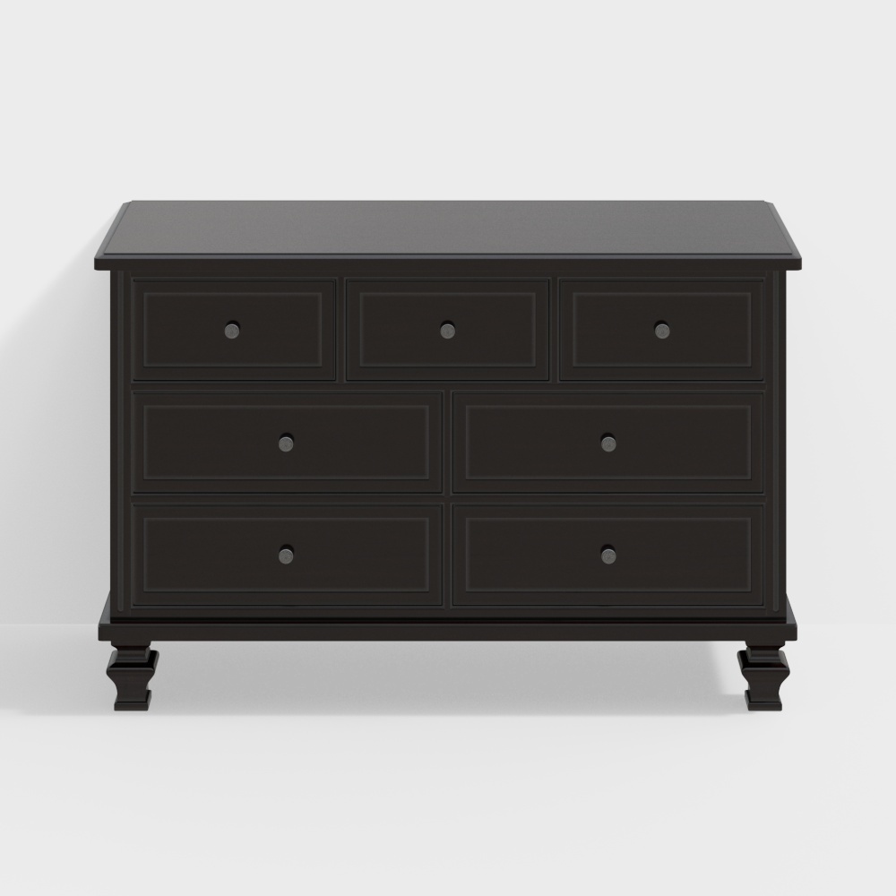 Dark chest of drawers