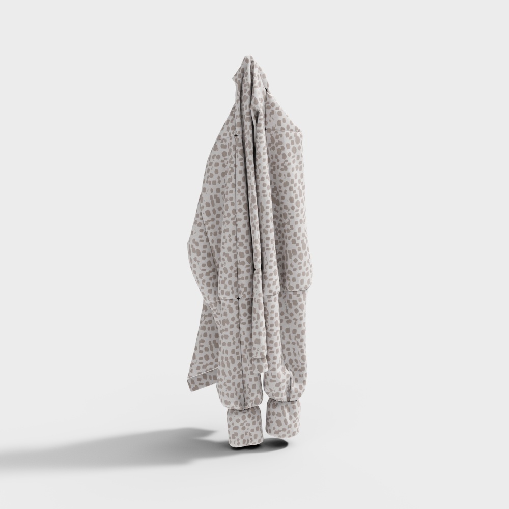 Realistic Leopard Print Blanket 3D model