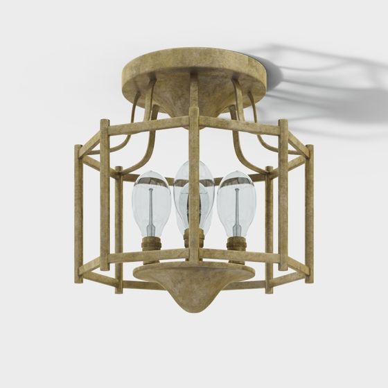 Vintage Pendant Lamp 3D model