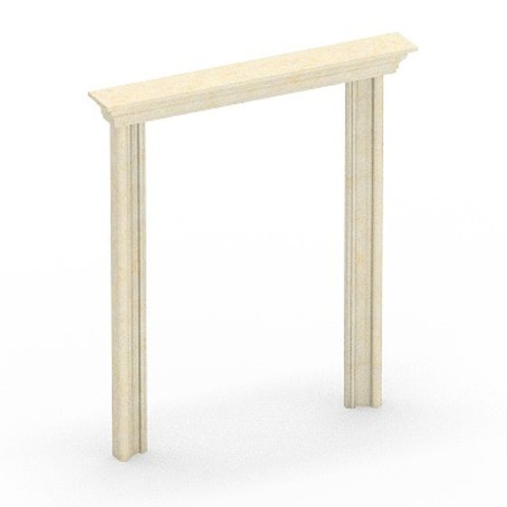 Rectangular White Door Cover