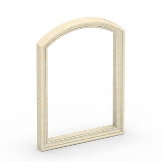 Gray Door and Window Edge 3D Model