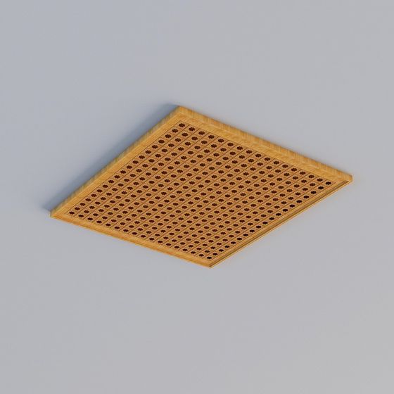 Wooden Hollow Ceiling 3D model