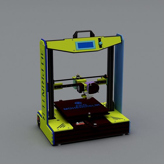 Innovative Low-Poly 3D Printer Model Design