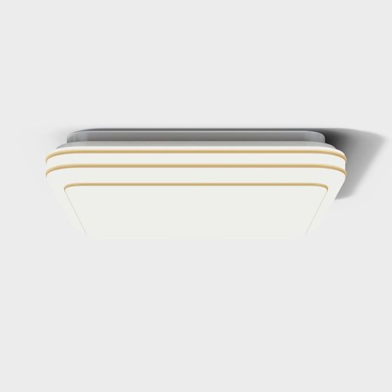 Layered Light Fixture 3D model for Interior Designs