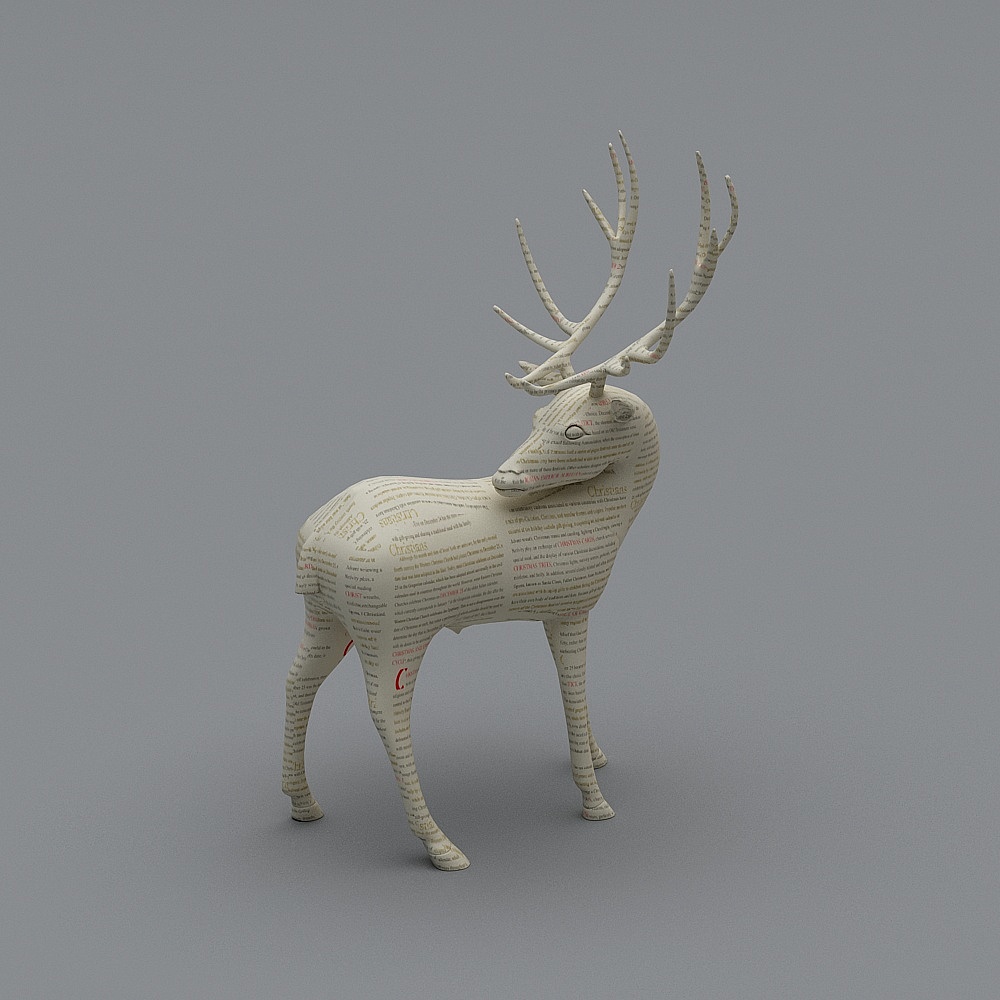 Christmas-Deer 3D model ID_601263-1