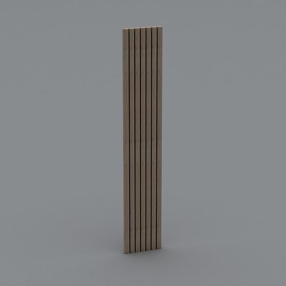 Elegant Wooden Louver 3D model for Creative Spaces