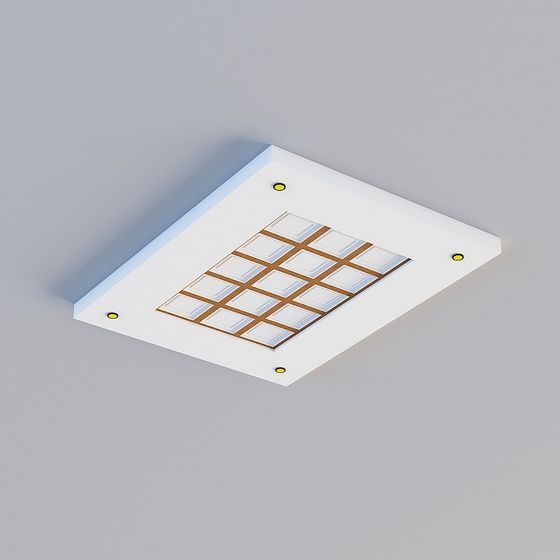 Stylish Ceiling Light 3D model for Contemporary Interiors