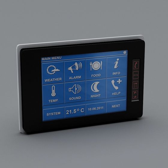 Futuristic Touch Screen Interface 3D model