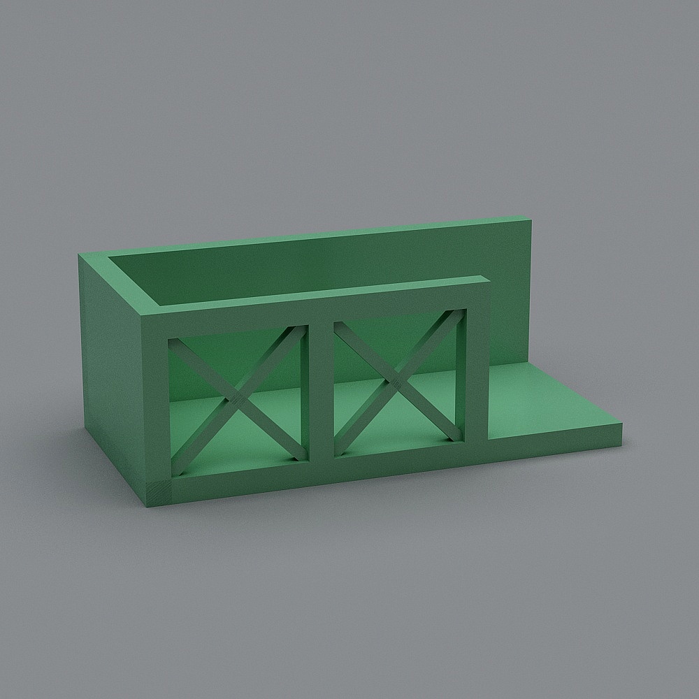 Urban Shelf 3D model - Modern Minimalist Design