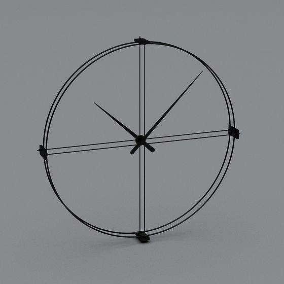 Minimalist and Elegant 3D Clock Model Design