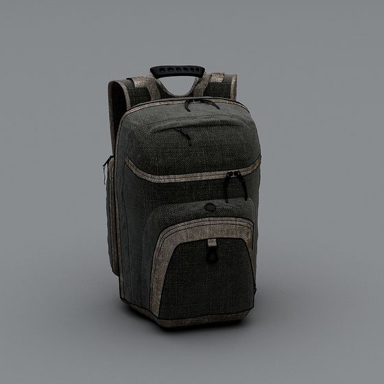 Low Poly 3D Backpack Model for Artistic Projects