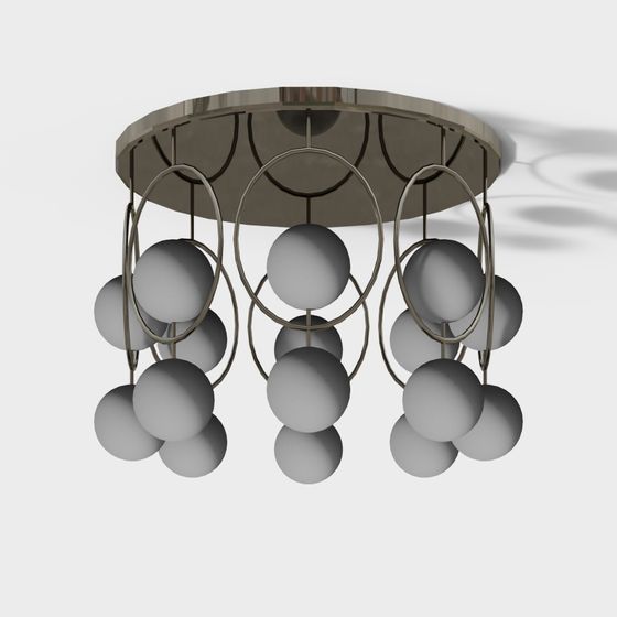 Suspended Art Light 3D model