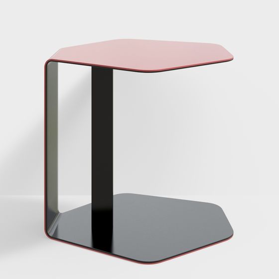 Poliform モダンな赤縁テーブル