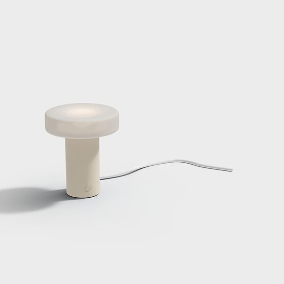 Elegant Low-Poly Table Lamp 3D Model