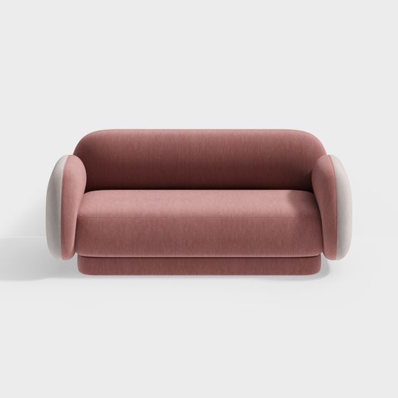 Unique Low-Polygon Sofa 3D model for Modern Interiors