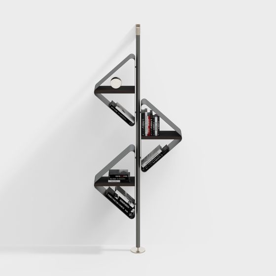 Geometric Modern Bookshelf 3D model
