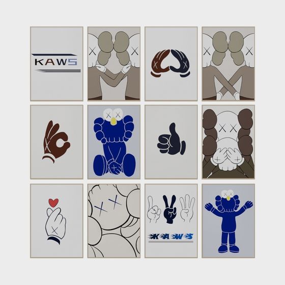 Kaws 3D Model - Unique Low-Polygon Art Design