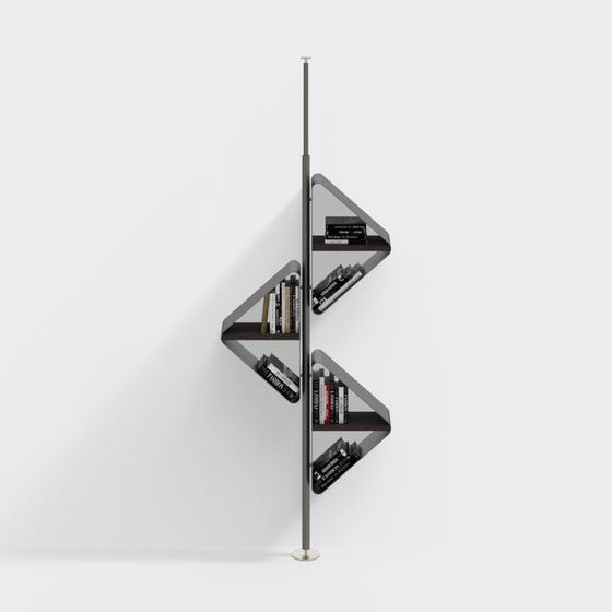 Spiral Shelf 3D model for Modern Interior Design