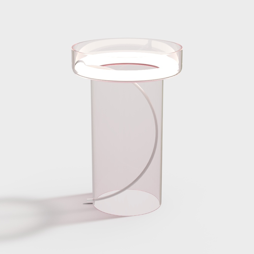 Lampe de table en verre moderne