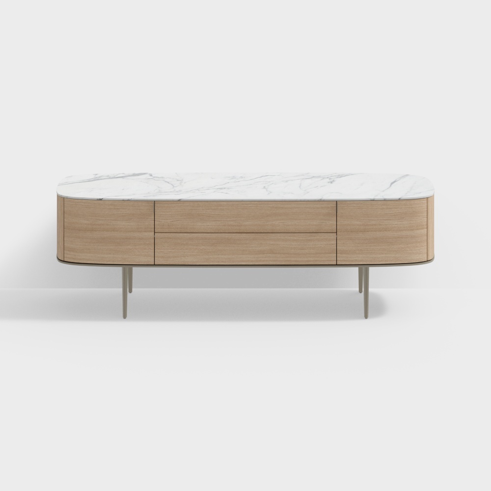 Poliform modern minimalist TV cabinet