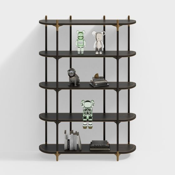 Urban Elegance Bookshelf 3D model for Modern Spaces