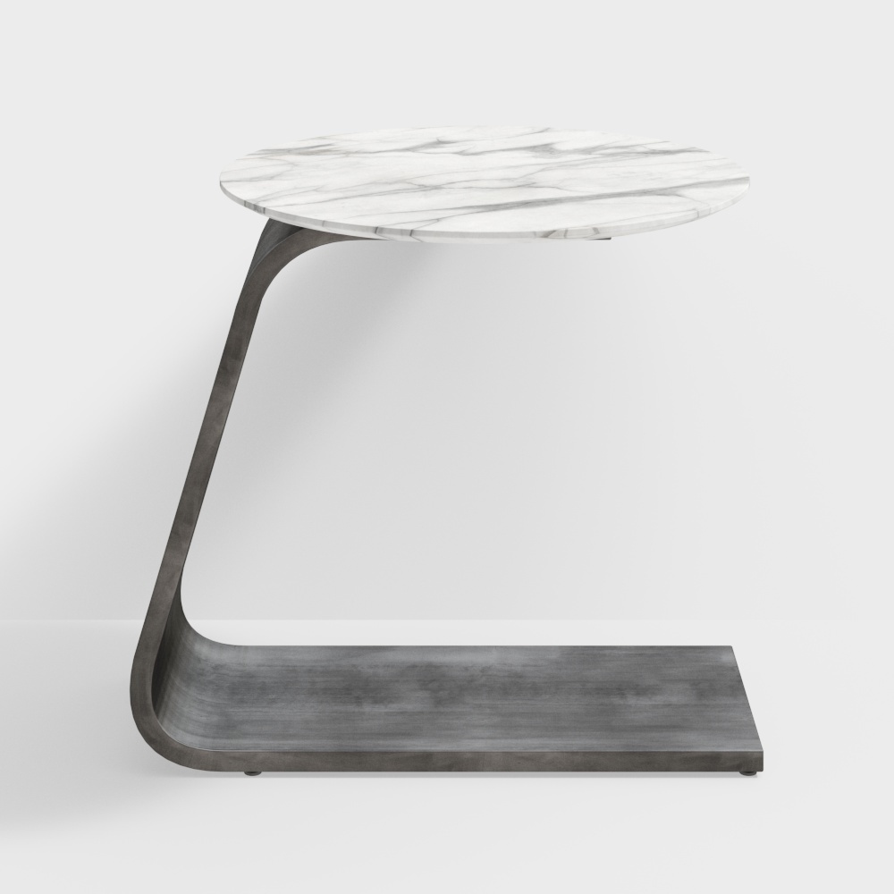 Bàn nhỏ màu trắng hiện đại Minotti