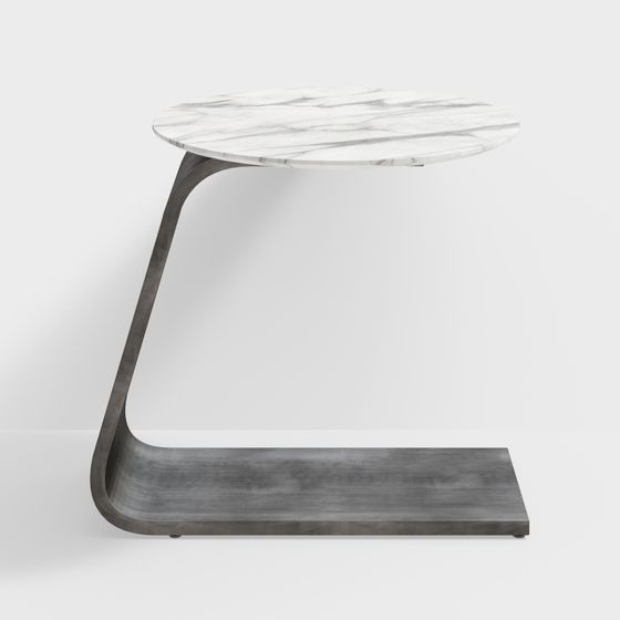 Bàn nhỏ màu trắng hiện đại Minotti