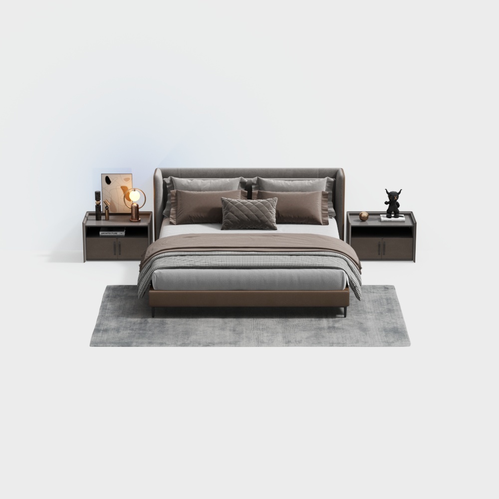 Minotti เตียงคู่ทันสมัย