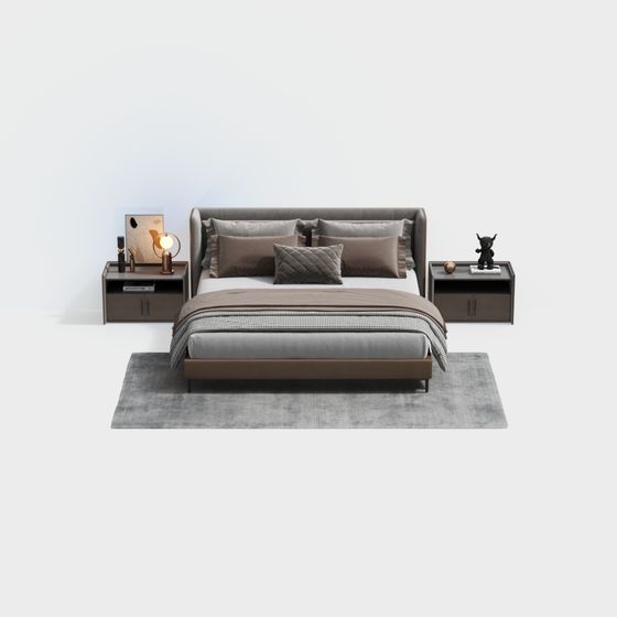 Minotti เตียงคู่ทันสมัย