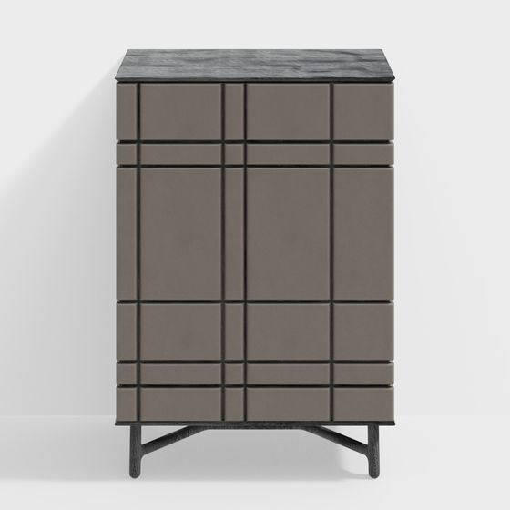 City Window Cabinet 3D model for Modern Interiors