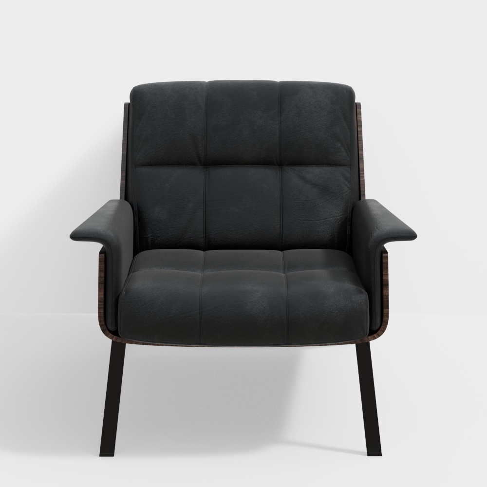 MINOTTI modern single sofa black