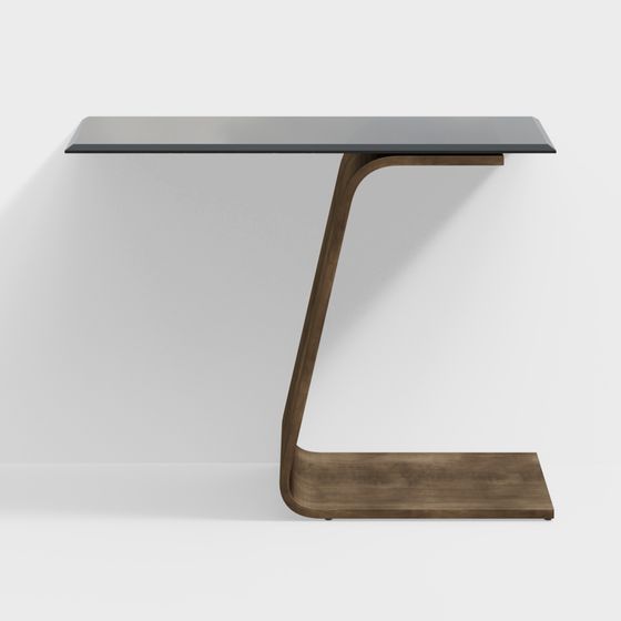 โต๊ะข้างใหญ่สีดำสมัยใหม่จาก Minotti