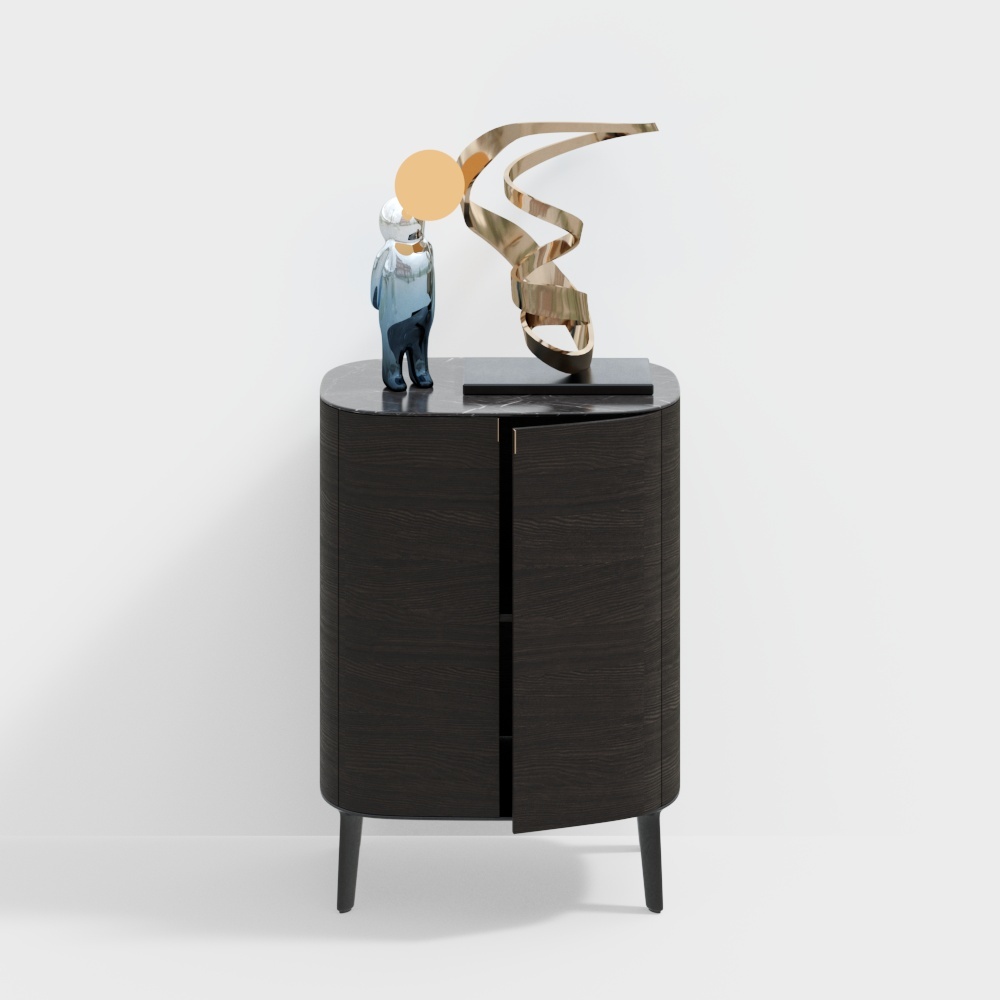 Minotti modernes Sideboard mit Puppen