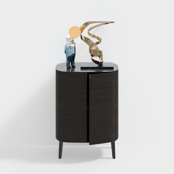 Minotti modernes Sideboard mit Puppen