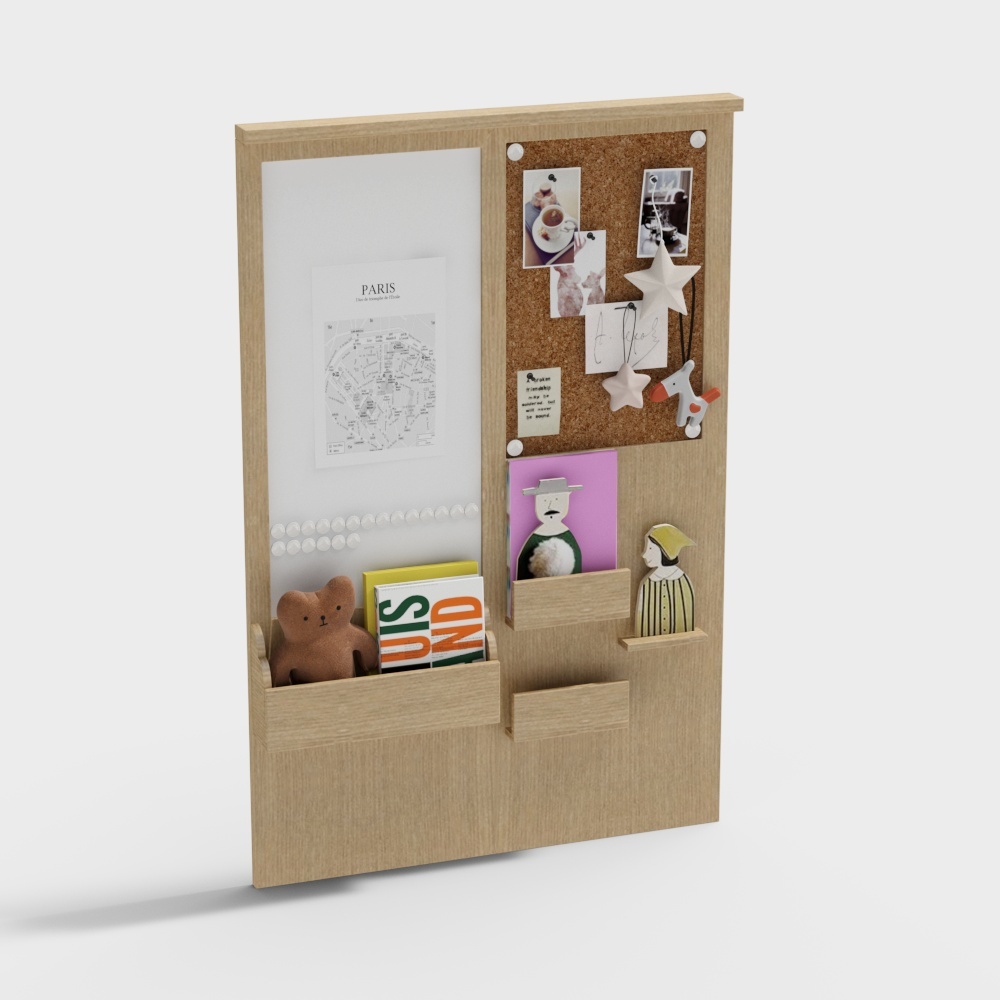 Multifunctional Wall Panel 3D model for Modern Interiors