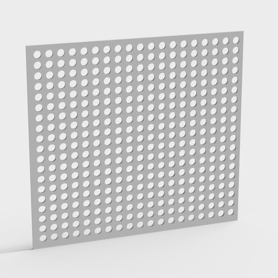 Unique Perforated Panel 3D model