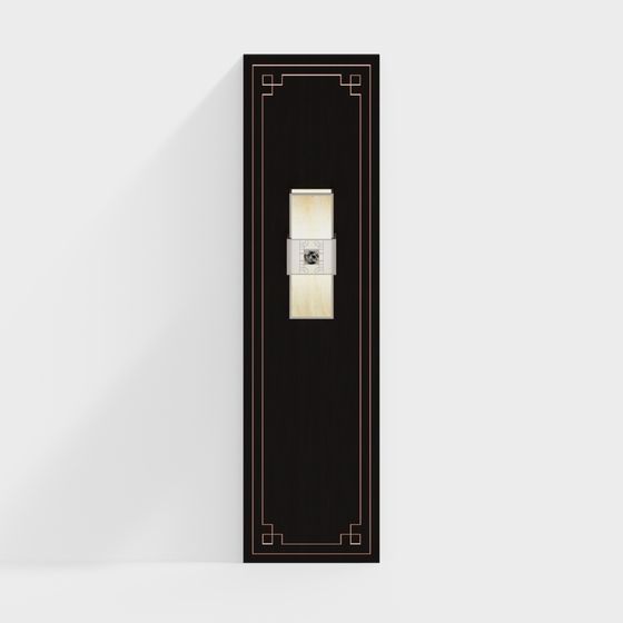 Art Deco Door Panel 3D model for Creative Spaces