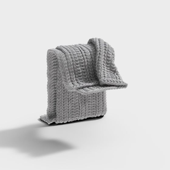 Cozy Knit Blanket 3D model