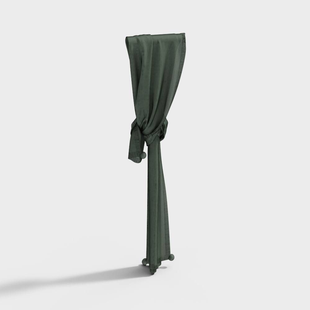 Modern green hanging scarf