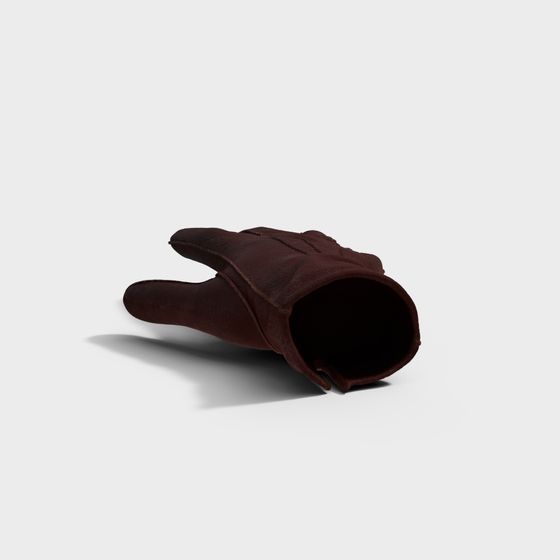 Vintage Leather Gloves 3D model